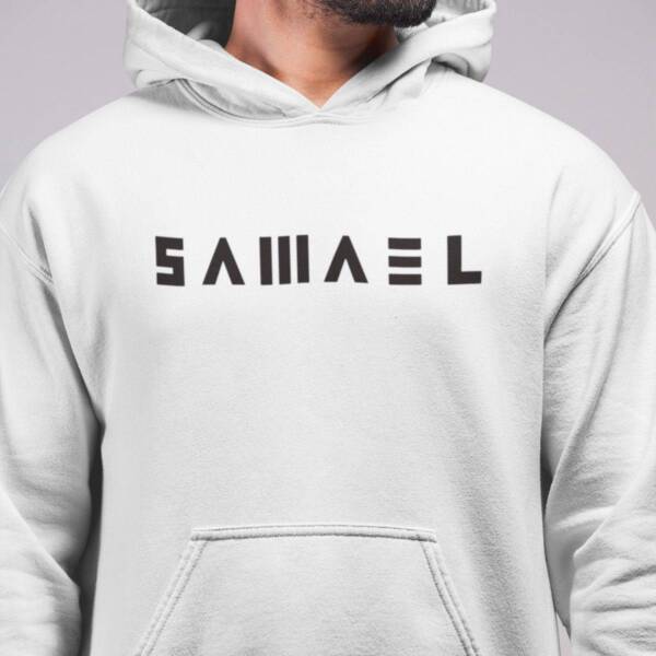 Samael Band Hoodie, Samael Logo Hooded Sweatshirt, Industrial Metal Merch