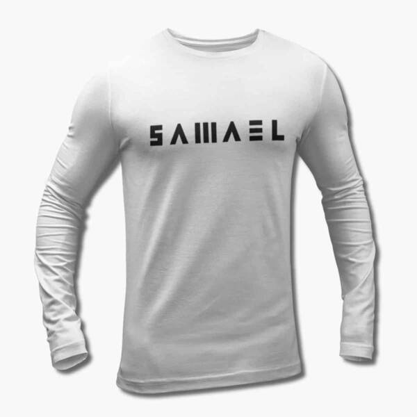 Samael Band Long Sleeve T-Shirt, Samael Logo Longsleeve Tee Shirt, Industrial Metal Merch