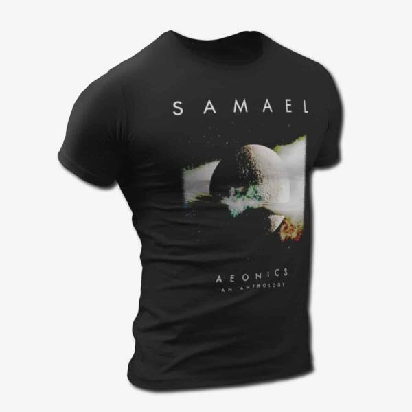 Samael Band T-Shirt, Samael Aeonics An Anthology Artwork Tee Shirt, Industrial Metal Merch