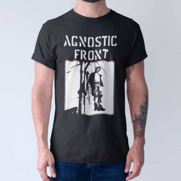 Agnostic Front Band T-Shirt, Agnostic Front Victim In Pain Artwork Tee Shirt, Thrash Metal Merchandise - Image 2