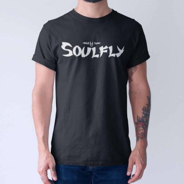 Soulfly Band T-Shirt, Soulfly Logo Tee Shirt, Thrash Metal Merchandise