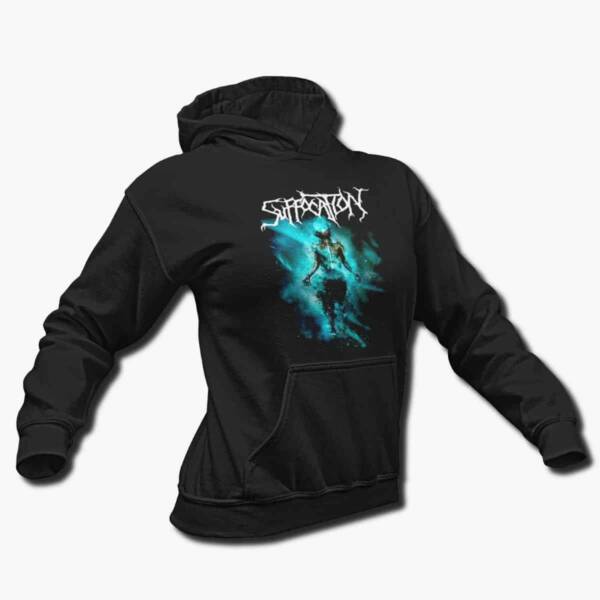 Suffocation Band Hoodie, Suffocation Of The Dark Light Artwork Hooded Sweatshirt, Technical Death Metal Merch - Image 2