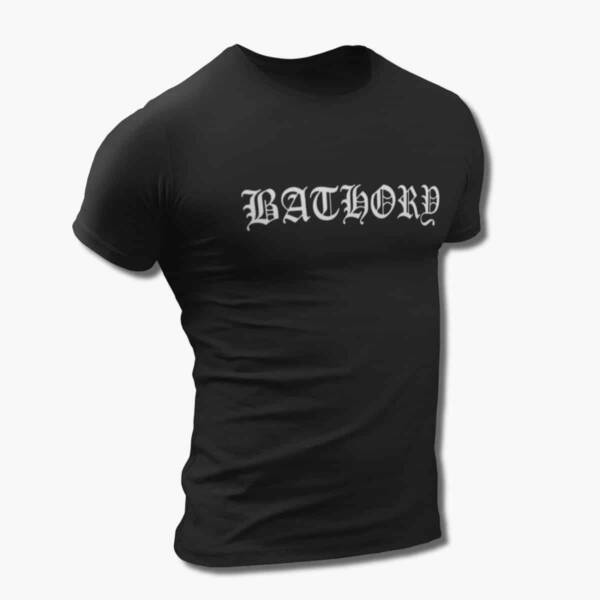 Bathory Band T-Shirt, Bathory Logo Tee Shirt, Viking  Thrash Metal Merchandise - Image 2
