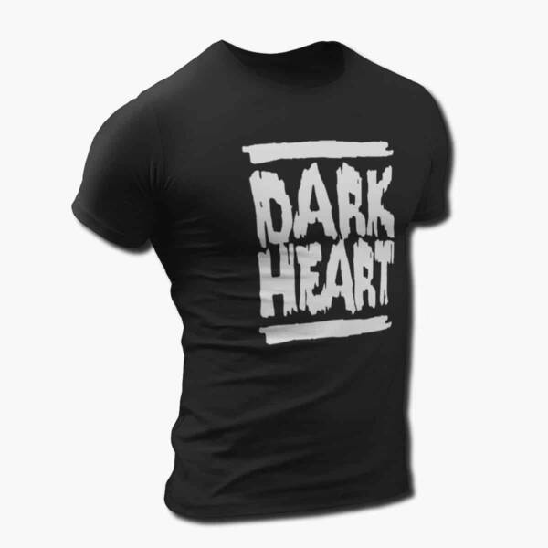 Dark Heart Band T-Shirt, Dark Heart Logo Tee Shirt, NWOBHM Merchandise