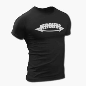Krokus Band T-Shirt, Krokus Logo Tee Shirt, Progressive Rock, Heavy Metal, Hard Rock Merchandise