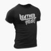 Leather Heart Band T-Shirt, Leather Heart Logo Tee Shirt, Heavy Metal Merchandise