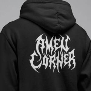 Amen Corner Band Hoodie, Amen Corner Logo Hooded Sweatshirt, Black Metal Merch