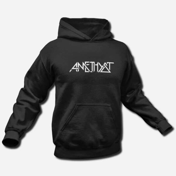 Amethyst Band Hoodie, Amethyst Logo Hooded Sweatshirt, NWOBHM, Hard Rock Merch - Image 2
