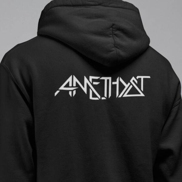 Amethyst Band Hoodie, Amethyst Logo Hooded Sweatshirt, NWOBHM, Hard Rock Merch