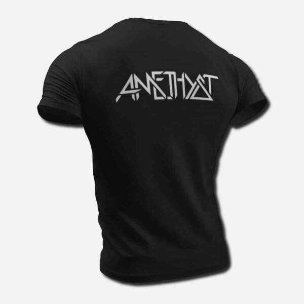 Amethyst Band T-Shirt, Amethyst Logo Tee Shirt, NWOBHM, Hard Rock Merch - Image 2