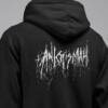 Ankrismah Band Hoodie, Ankrismah Logo Hooded Sweatshirt, Black Metal Merch