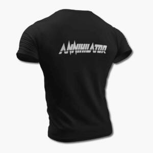 Annihilator Band T-Shirt, Annihilator Logo Black Tee Shirt, Groove Metal, Technical Speed Metal, Thrash Metal, Canada, Back