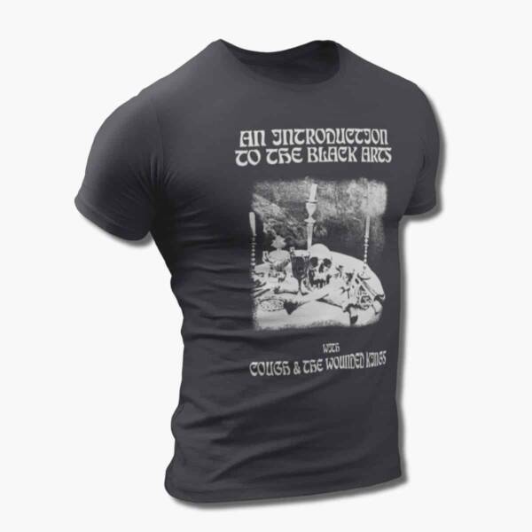Cough & The Wounded Kings Bands T-Shirt, Cough & The Wounded Kings An Introduction To The Black Arts Tee Shirt, Doom Metal Merch - Image 3