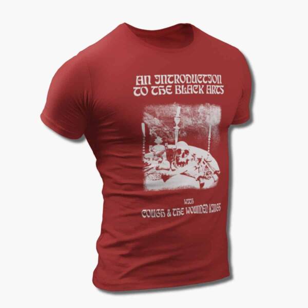 Cough & The Wounded Kings Bands T-Shirt, Cough & The Wounded Kings An Introduction To The Black Arts Tee Shirt, Doom Metal Merch - Image 6