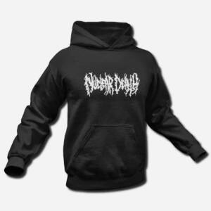 Nuclear Death Band Hoodie, Nuclear Death Logo Hooded Sweatshirt, Grindcore, Death Metal Merch