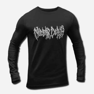 Nuclear Death Band Long Sleeve T-Shirt, Nuclear Death Logo Longsleeve Tee Shirt, Death Metal, Experimental Metal Merch
