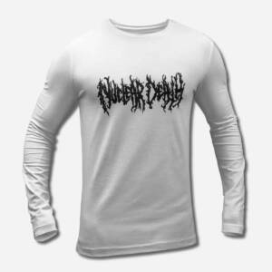Nuclear Death Band Long Sleeve T-Shirt, Nuclear Death Logo Longsleeve Tee Shirt, Death Metal, Experimental Metal Merch