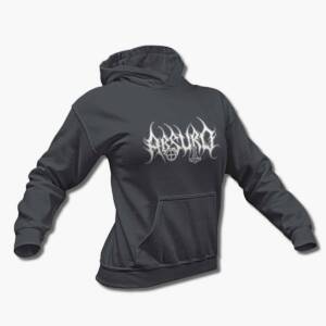 Absurd Band Hoodie, Absurd Logo Charcoal Hooded Sweatshirt, Black Metal, Pagan Black Metal, Germany