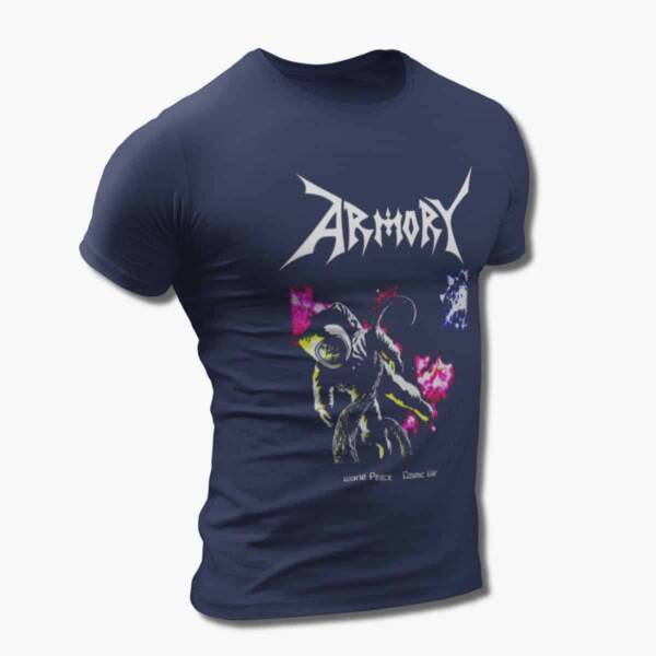 Armory Band T-Shirt, Armory World Peace Cosmic War Artwork Tee Shirt, Speed Metal Merchandise - Image 3
