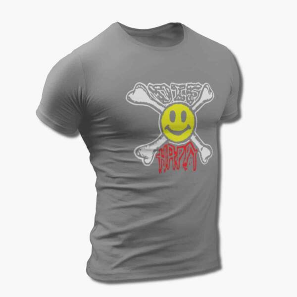 Die Happy Band T-Shirt, Die Happy Logo Tee Shirt, Thrash Metal, Power Metal Merchandise - Image 3