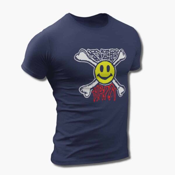 Die Happy Band T-Shirt, Die Happy Logo Tee Shirt, Thrash Metal, Power Metal Merchandise - Image 4