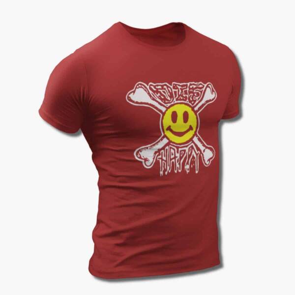 Die Happy Band T-Shirt, Die Happy Logo Tee Shirt, Thrash Metal, Power Metal Merchandise - Image 5