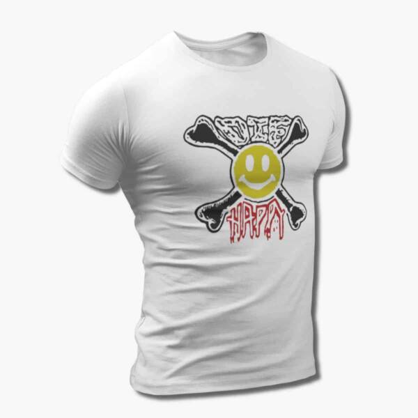 Die Happy Band T-Shirt, Die Happy Logo Tee Shirt, Thrash Metal, Power Metal Merchandise - Image 6