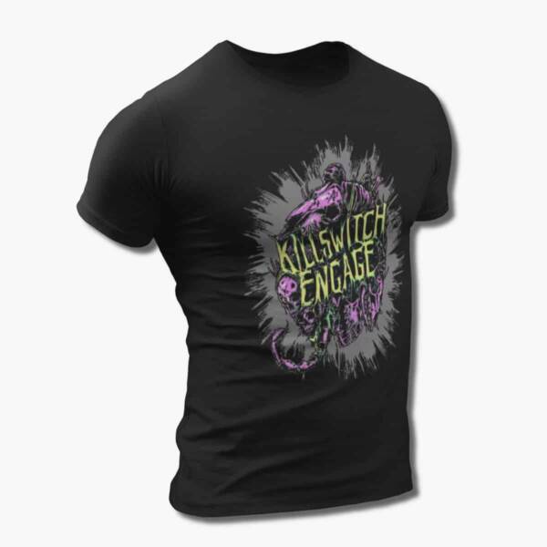 Killswitch Engage Band T-Shirt, Killswitch Engage Artwork Black Tee Shirt, Metalcore Merchandise - Image 2