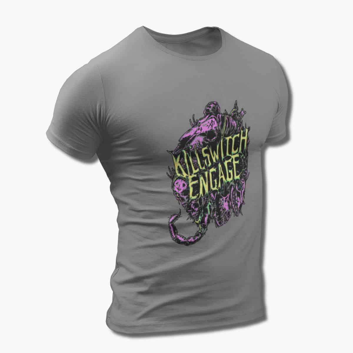 Killswitch Engage Band T-Shirt, Killswitch Engage Artwork Black Tee Shirt, Metalcore Merchandise - Image 4
