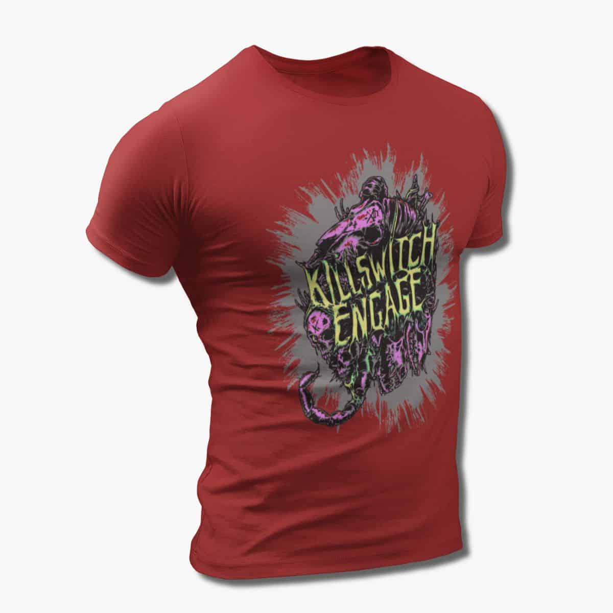 Killswitch Engage Band T-Shirt, Killswitch Engage Artwork Black Tee Shirt, Metalcore Merchandise - Image 6