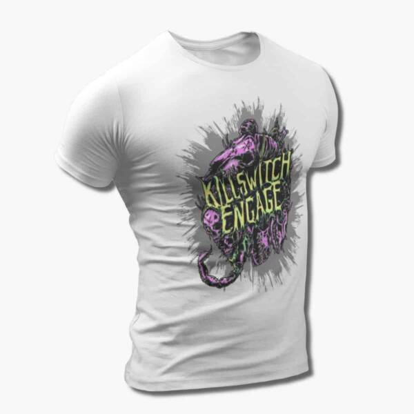 Killswitch Engage Band T-Shirt, Killswitch Engage Artwork Black Tee Shirt, Metalcore Merchandise