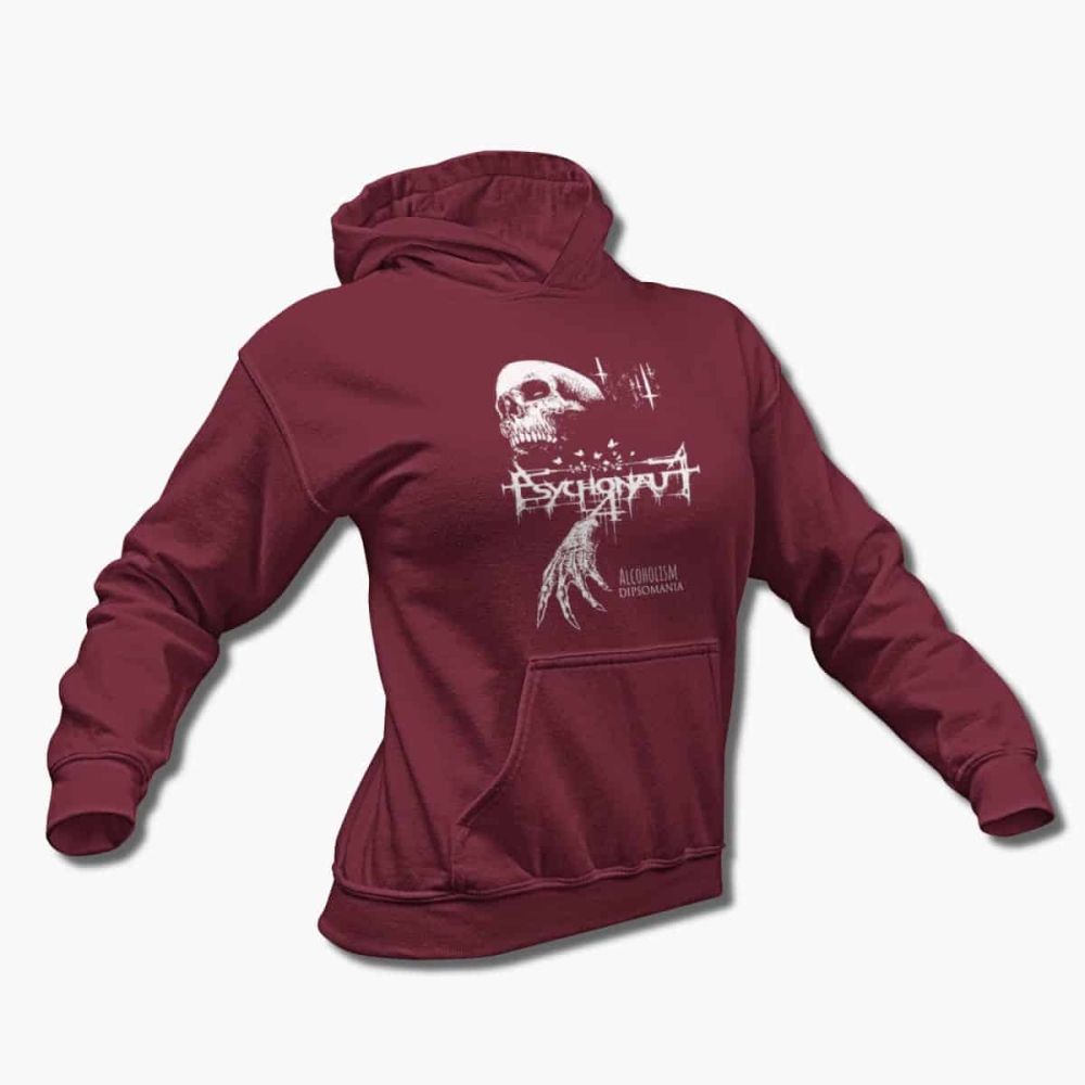 Psychonaut 4 Band Hoodie, Psychonaut 4 Alcoholism Dipsomania Artwork