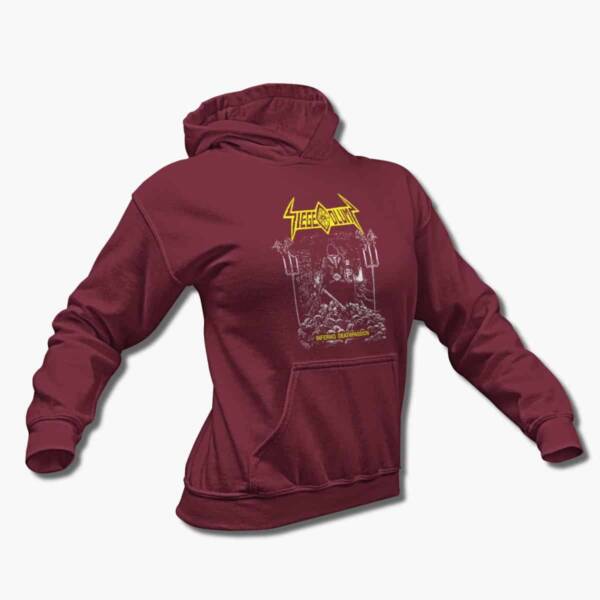 Siege Column Band Hoodie, Siege Column Inferno Deathpassio Artwork Hooded Sweatshirt, Death Metal Merchandise - Image 3