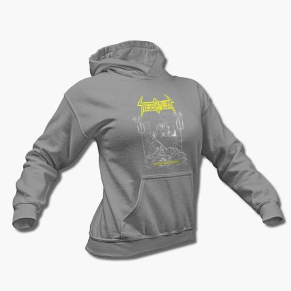 Siege Column Band Hoodie, Siege Column Inferno Deathpassio Artwork Hooded Sweatshirt, Death Metal Merchandise - Image 4