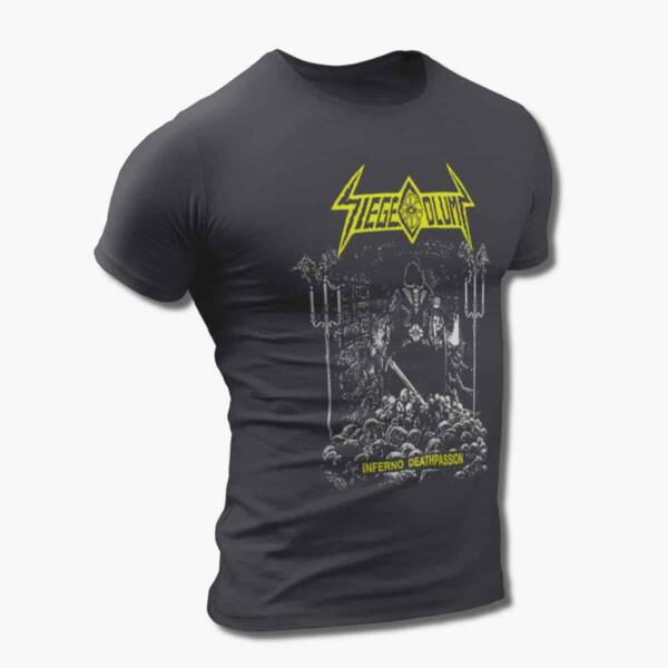 Siege Column Band T-Shirt, Siege Column Inferno Deathpassio Artwork Tee Shirt, Death Metal Merchandise - Image 2