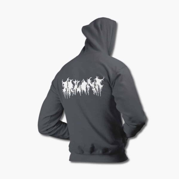 Arkona Zip Up Hoodie, Arkona Logo Charcoal Zipper Hooded Sweatshirt