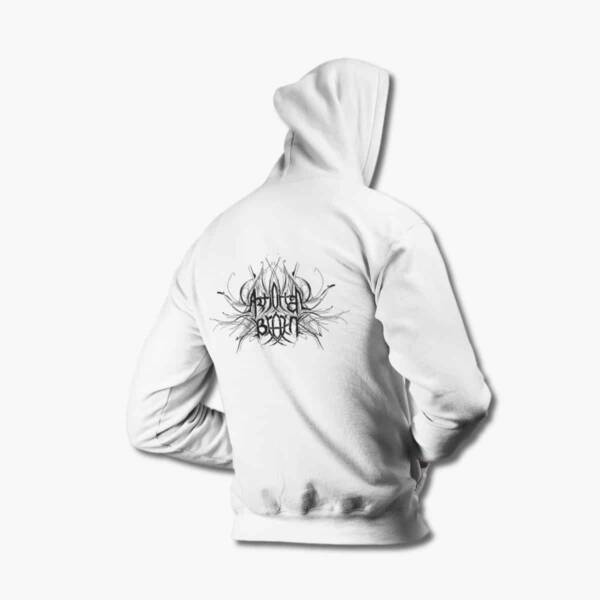 Artificial Brain Zip Up Hoodie, Artificial Brain Logo White Zipper Hooded Sweatshirt