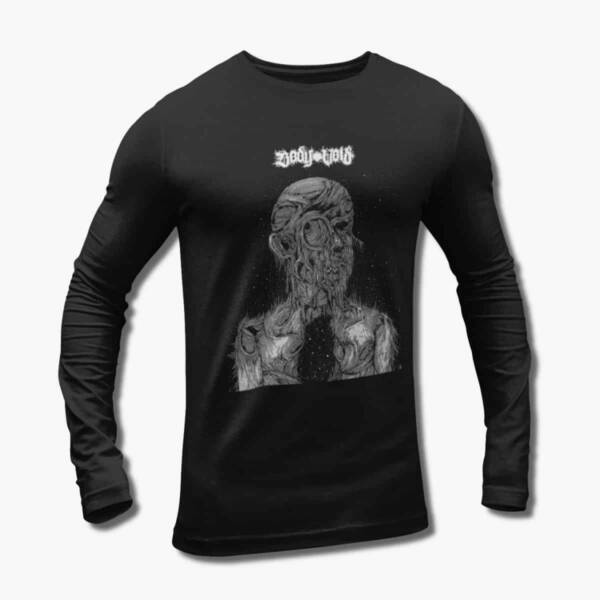 Body Void Band Long Sleeve T-Shirt, Body Void You Will Know the Fear You Forced Upon Us Artwork Black Longsleeve Tee Shirt, Sludge Metal, Doom Metal Merchandise