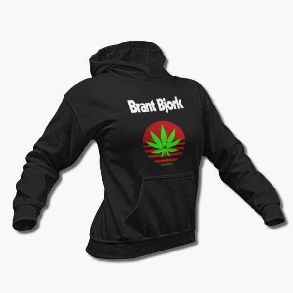 Brant Bjork Band Hoodie, Brant Bjork Europe 16 Artwork Black Hooded Sweatshirt, Heavy Metal, Hardcore Punk Merchandise