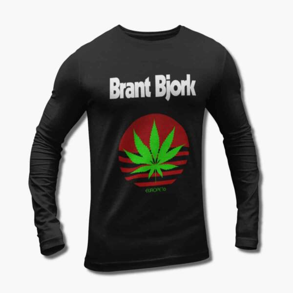 Brant Bjork Band Long Sleeve T-Shirt, Brant Bjork Europe 16 Artwork Black Longsleeve Tee Shirt, Heavy Metal Merchandise