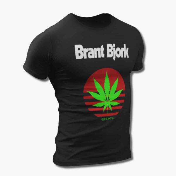 Brant Bjork Band T-Shirt, Brant Bjork Europe 16 Artwork Black Tee Shirt, Heavy Metal Merchandise