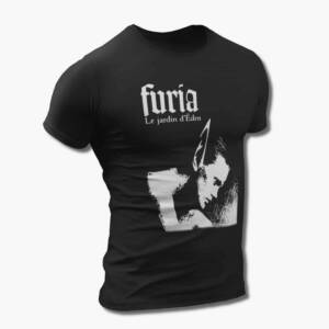 Furia Band T-Shirt, Furia Le jardin d'éden Artwork Black Tee Shirt