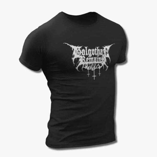 Golgothan Remains Band T-Shirt, Golgothan Remains Logo Black Tee Shirt, Death Metal Merchandise