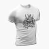 Hate Supremacy T-Shirt, Hate Supremacy Logo White Tee Shirt, Death Metal Band, France, Front