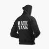Hate Tank Zip Up Hoodie, Hate Tank Logo Black Zipper Hooded Sweatshirt, Thrash Metal, Groove Metal, Hardcore Band, United States, Back
