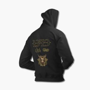 1349 Uada Cloak Tour Hoodie, 1349 Uada Cloak Tour The Infernal Pathway Artwork Black Hooded Sweatshirt