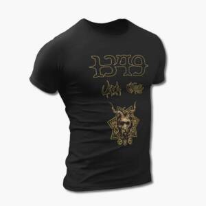 1349 Uada Cloak Tour T-Shirt, 1349 Uada Cloak Tour The Infernal Pathway Artwork Black Tee Shirt