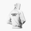 Aerosmith Zip Up Hoodie, Aerosmith Logo Artwork White Zipper Hooded Sweatshirt