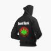 Brant Bjork Zip Up Hoodie, Brant Bjork Europe 16 Black Zipper Hooded Sweatshirt, Desert Rock, Hardcore Punk, Heavy Metal, Stoner Rock, United States, Back