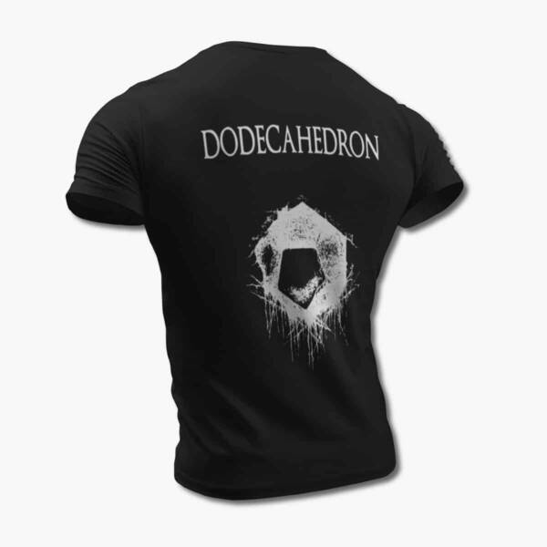 Dodecahedron T-Shirt, Dodecahedron Dodecahedron Artwork Black Tee Shirt